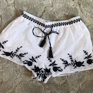 ZARA Embroidered Shorts